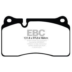 Køb Bremseklodser af EBC Brakes DP82070RP1 til den lave pris 1072522,57 DKK