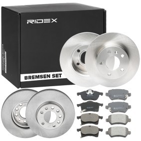 Comprar Kit de discos de freno y pastillas de RIDEX 3405B0323 a bajo precio de 131,58 €