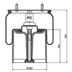 Bremslichtschalter 080.936-00A MAN von PETERS ENNEPETAL