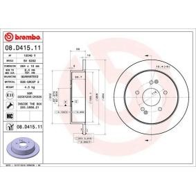 Comprar Disco de freno de BREMBO 08.D415.11 a bajo precio de 95,76 €