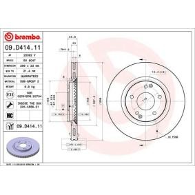Osta Jarrulevy BREMBO:llä 09.D414.11 edullisesti hintaan 73,61 €