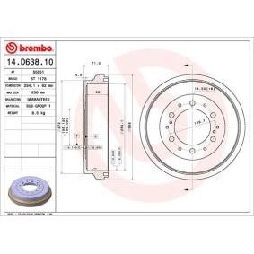 Osta Jarrurumpu BREMBO:llä 14.D638.10 edullisesti hintaan 68,13 €