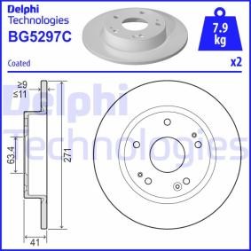 Kjøp Bremseskive av DELPHI BG5297C til den lave prisen 436,52 NOK