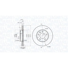 Bremsscheibe 360406030601 von MAGNETI MARELLI günstig für 90,54 € online kaufen