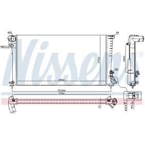 Achetez des Radiateur du moteur NISSENS 692575 à prix pour 79,10 €