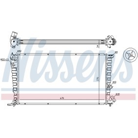 Achetez des Radiateur du moteur NISSENS 697629 à prix pour 96,63 €