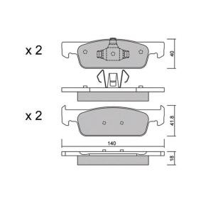 Bremsbeläge von AISIN BPRE-1024
