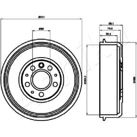 VOLKSWAGEN Bremstrommel von ASHIKA