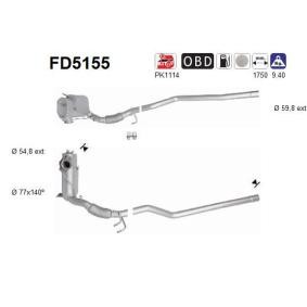 Partikelfilter (DPF) FD5155 AUDI Q3 von AS