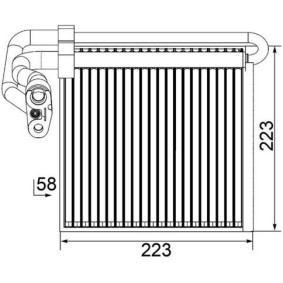 Köp Kondensor, klimatanläggning av MAHLE ORIGINAL AC 188 000P till det låga priset 3272,60 kr