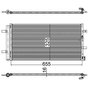Köp Kondensor, klimatanläggning av MAHLE ORIGINAL AC 2 000S till det låga priset 1548,81 kr