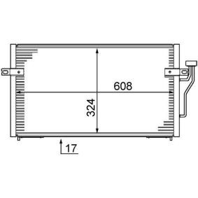 Köp Kondensor, klimatanläggning av MAHLE ORIGINAL AC 213 000S till det låga priset 1262,83 kr