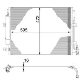 Köp Kondensor, klimatanläggning av MAHLE ORIGINAL AC 273 000S till det låga priset 2187,12 kr