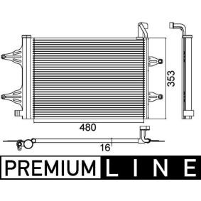 Köp Kondensor, klimatanläggning av MAHLE ORIGINAL AC 359 000P till det låga priset 1765,74 kr