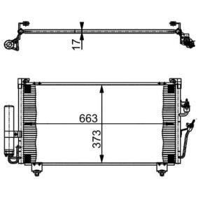 Köp Kondensor, klimatanläggning av MAHLE ORIGINAL AC 361 000S till det låga priset 2681,42 kr
