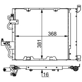 Köp Kondensor, klimatanläggning av MAHLE ORIGINAL AC 376 000S till det låga priset 1183,05 kr