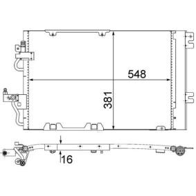 Köp Kondensor, klimatanläggning av MAHLE ORIGINAL AC 378 000S till det låga priset 1592,02 kr