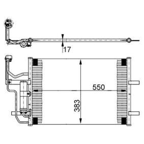 Klimakondensator von MAHLE ORIGINAL AC 386 000S