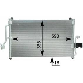 Köp Kondensor, klimatanläggning av MAHLE ORIGINAL AC 418 000S till det låga priset 1299,00 kr