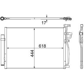 Köp Kondensor, klimatanläggning av MAHLE ORIGINAL AC 489 000S till det låga priset 1812,72 kr