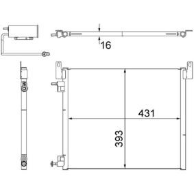 Klimakondensator von MAHLE ORIGINAL AC 499 000S