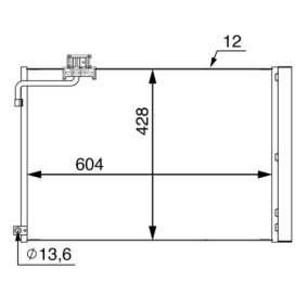 Köp Kondensor, klimatanläggning av MAHLE ORIGINAL AC 51 000S till det låga priset 2221,09 kr