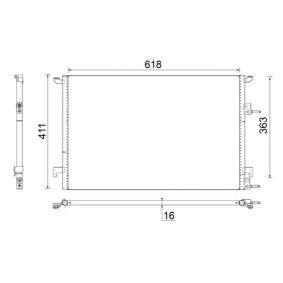 Klimakondensator von MAHLE ORIGINAL AC 589 000S