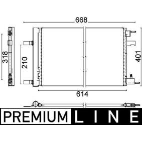 Köp Kondensor, klimatanläggning av MAHLE ORIGINAL AC 637 000P till det låga priset 2467,13 kr