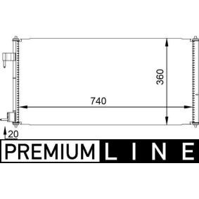 Köp Kondensor, klimatanläggning av MAHLE ORIGINAL AC 689 000P till det låga priset 2134,59 kr