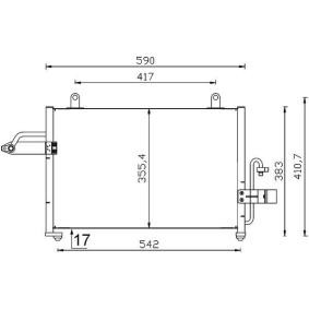 Köp Kondensor, klimatanläggning av MAHLE ORIGINAL AC 715 000S till det låga priset 1381,98 kr