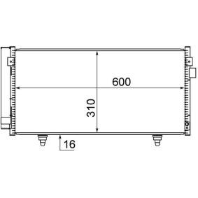 Köp Kondensor, klimatanläggning av MAHLE ORIGINAL AC 718 000S till det låga priset 1582,97 kr