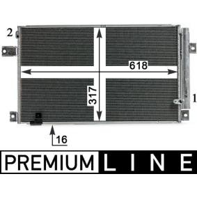 TOYOTA Klimakondensator von MAHLE ORIGINAL