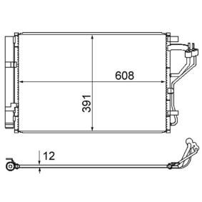 Köp Kondensor, klimatanläggning av MAHLE ORIGINAL AC 867 000S till det låga priset 1901,29 kr