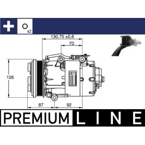 Köp AC-kompressor av MAHLE ORIGINAL ACP 861 000P till det låga priset 4556,47 kr