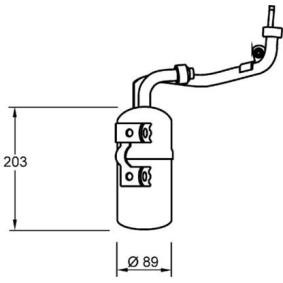 Achetez des Filtre déshydratant, climatisation MAHLE ORIGINAL AD 277 000S à prix pour 73,25 €