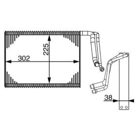 Verdampfer, Klimaanlage von MAHLE ORIGINAL günstig für 135,01 €