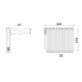 Verdampfer, Klimaanlage AE 161 000P