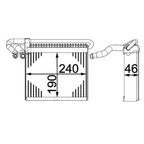 Verdampfer, Klimaanlage AE 70 000P