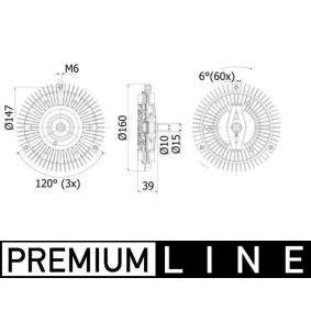 Kjøp Clutch, kjølevifte av MAHLE ORIGINAL CFC 267 000P til den lave prisen 1825,65 NOK