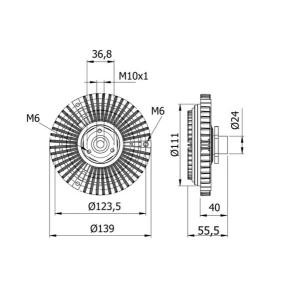 Kjøp Clutch, kjølevifte av MAHLE ORIGINAL CFC 46 000S til den lave prisen 1493,43 NOK
