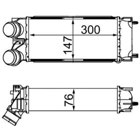 Kjøp Intercooler av MAHLE ORIGINAL CI 367 000S til den lave prisen 1302,23 NOK