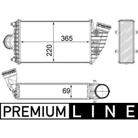 Köp Intercooler av MAHLE ORIGINAL CI 380 000P till det låga priset 5086,01 kr