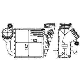 Köp Intercooler av MAHLE ORIGINAL CI 485 000S till det låga priset 1320,44 kr