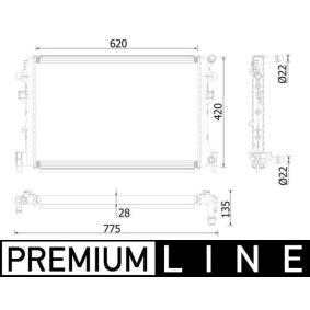 Acquista Radiatore bassa temperatura, Intercooler da MAHLE ORIGINAL CIR 38 000P a buon mercato per soli 200,62 €