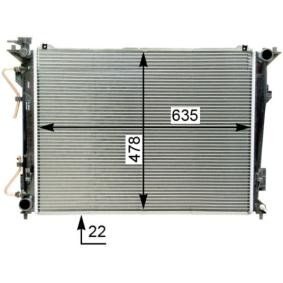 Achetez des Radiateur du moteur MAHLE ORIGINAL CR 1338 000S à prix pour 105,49 €