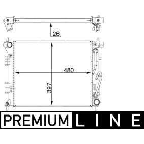 Achetez des Radiateur du moteur MAHLE ORIGINAL CR 1405 000P à prix pour 189,68 €