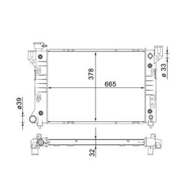Achetez des Radiateur du moteur MAHLE ORIGINAL CR 1579 000S à prix pour 545,58 €