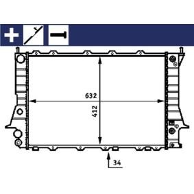 Achetez des Radiateur du moteur MAHLE ORIGINAL CR 413 000S à prix pour 143,00 €