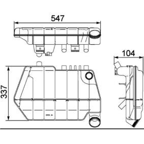 Köp Expansionskärl av MAHLE ORIGINAL CRT 67 000S till det låga priset 1774,02 kr