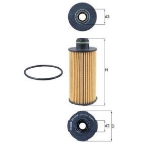 Köp Oljefilter av MAHLE ORIGINAL OX 1219D till det låga priset 217,90 kr